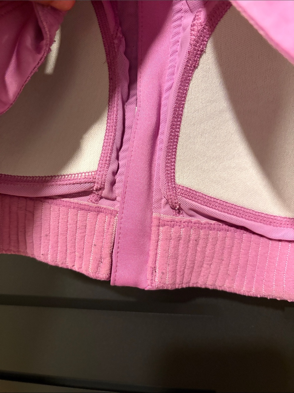 tek gear Lavender Pink Front Zip Racerback Sports Bra - Picture 4 of 4